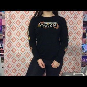 Floral Vans top